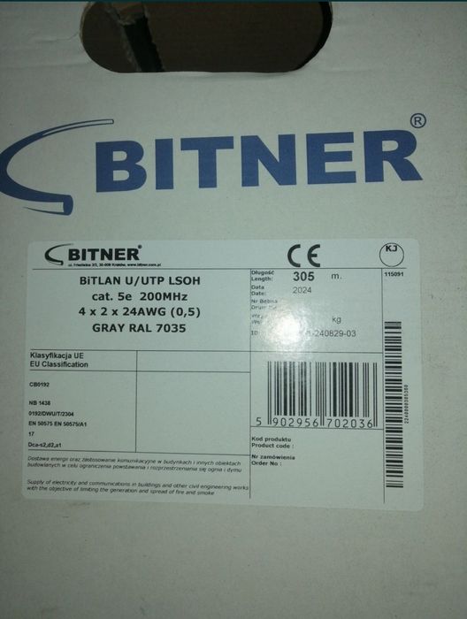 Przewód Bitner UTP5E