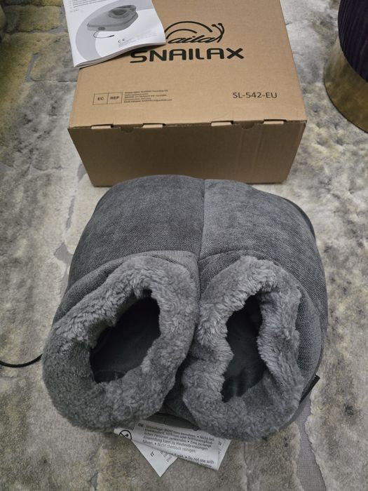 Massageador de pés Shiatsu Snailax com aquecimento - Massagem profunda