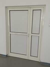 Drzwi aluminiowe 147 x 207 używane wewnętrzne 150 x 210