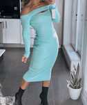 Vestido mulher turquesa