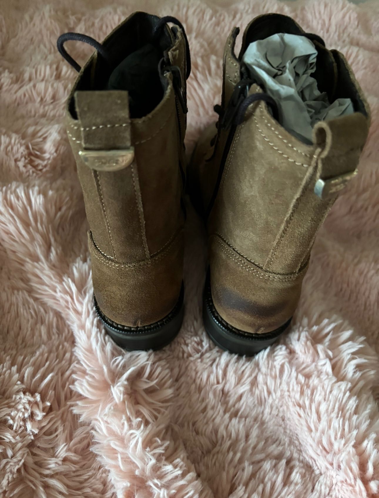 Botas tipo militar de mulher