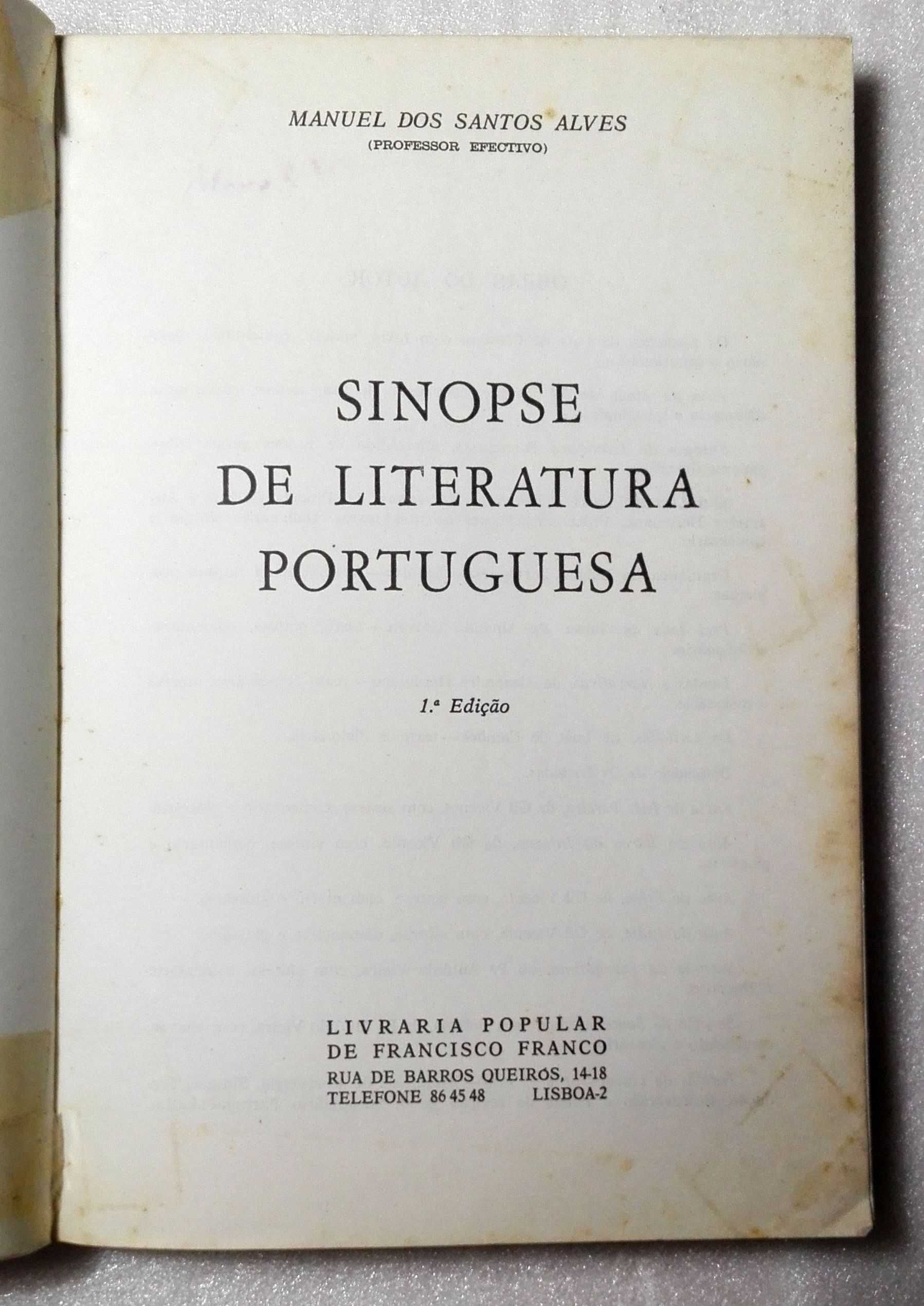 Livro Sinopse de Literatura Portuguesa