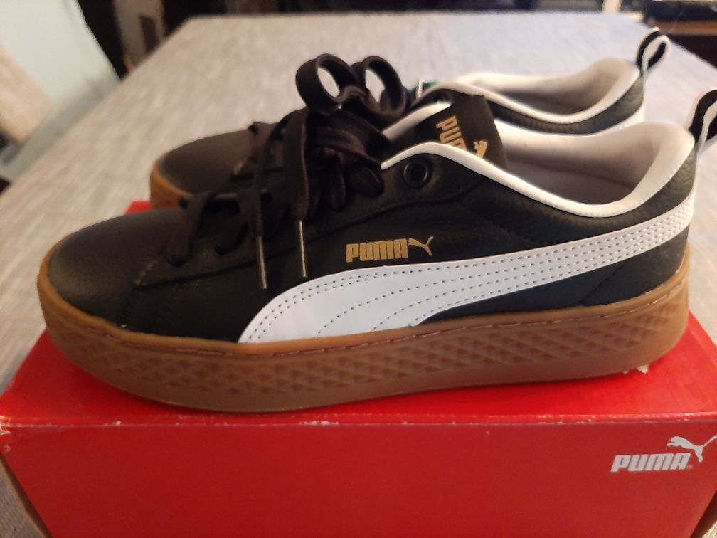 Buty damskie sportowe Puma skóra nowe róż.38.5 cena 360 zł