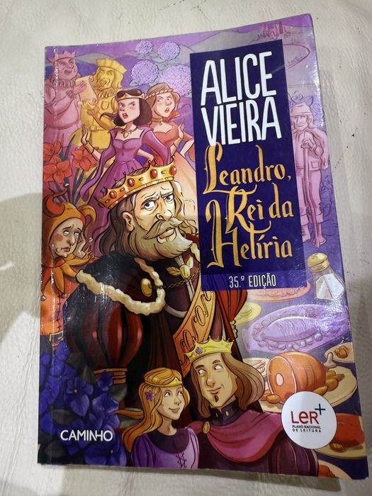 Livro: Leandro, Rei da Helíria, leitura recomendada 7 ano e 3 ciclo