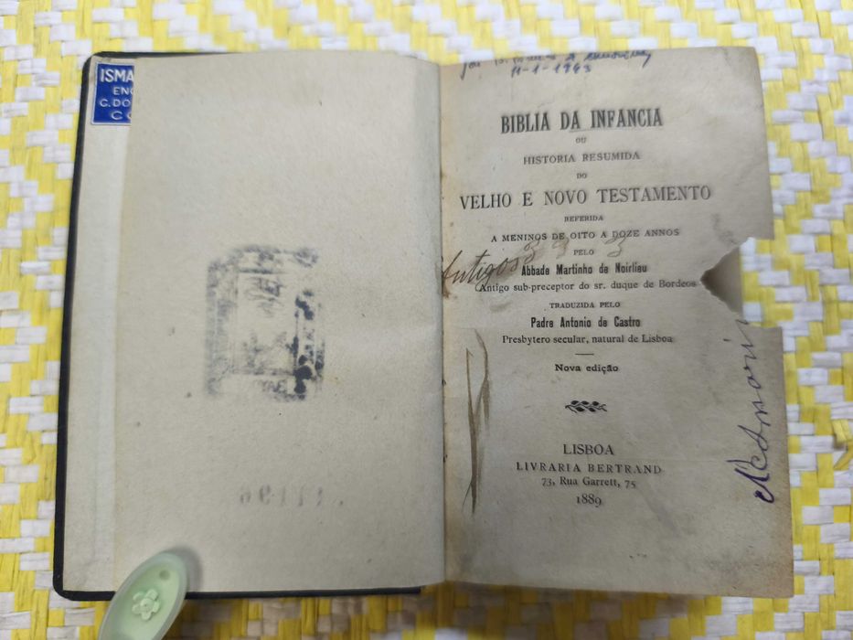 Bíblia da Infância ou História Resumida do Velho e Novo Testamento