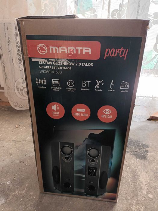 Kolumny głośnikowe Hi-Fi 2.0 Manta TALOS bluetooth