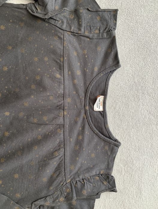 Tape a L’oeil grafitowa bluzeczka w złote gwiazdki r. 140  10 lat