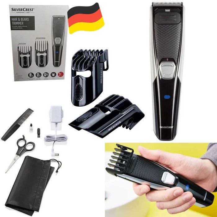 Тример SilverCrest SHBS 500 D4 для волосся і бороди, Німеччина