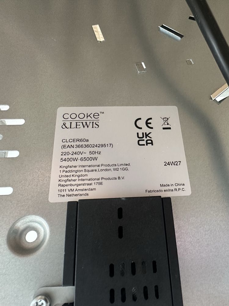 Cooke & Lewis CLCER60a środek płyty grzewczej ceramicznej