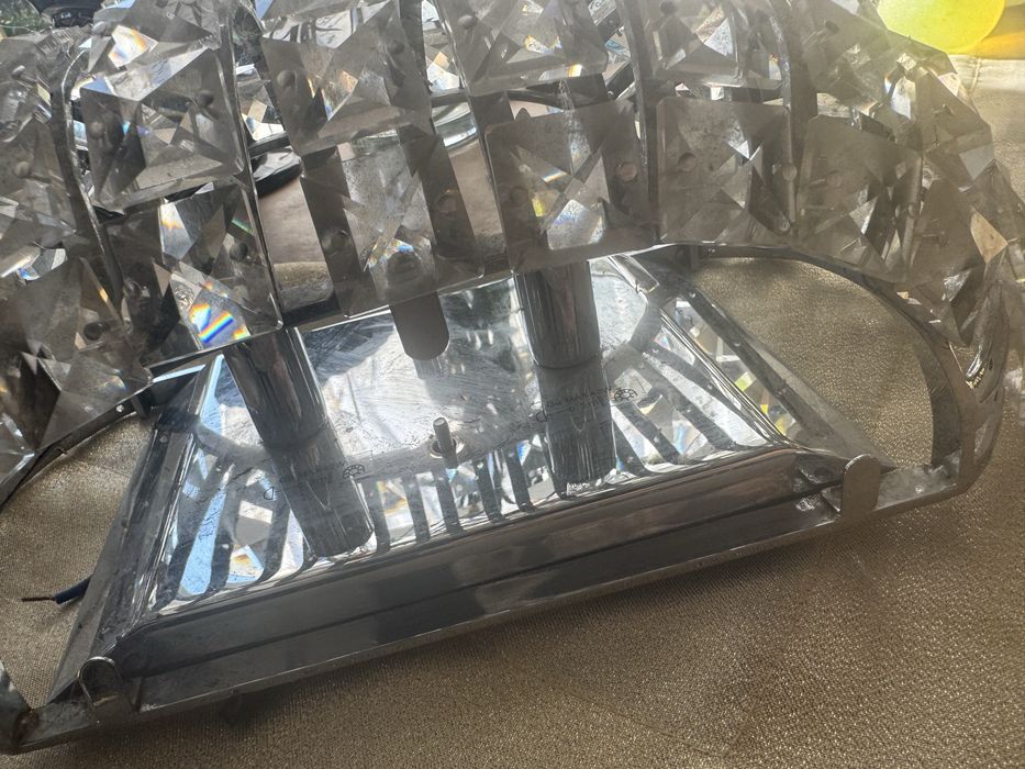 Kinkiet krysztalowy duży