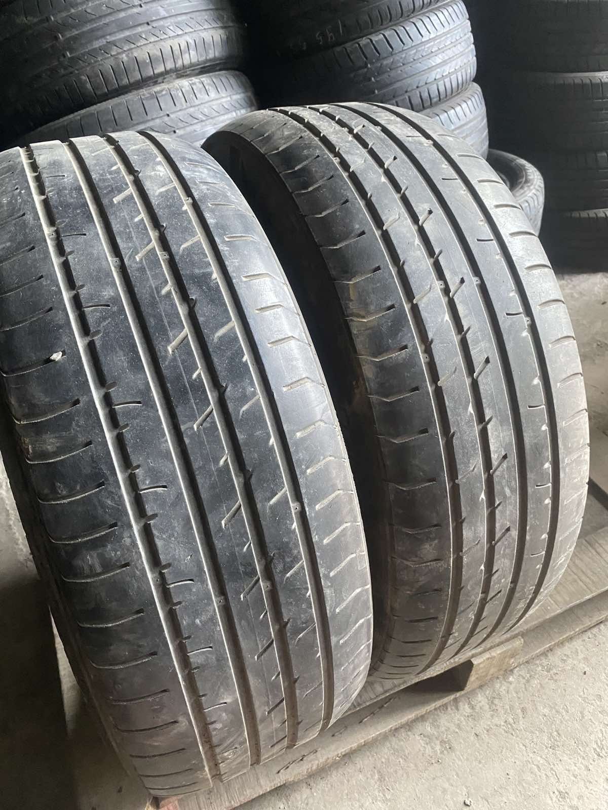 235.55.19 Kumho 2шт лето БУ склад шины резина из Европы 55 R19