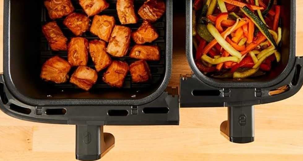 Tefal Frytkownica beztłuszczowa Dual Easy Fry EY901N10 8,3L XXL 2700W