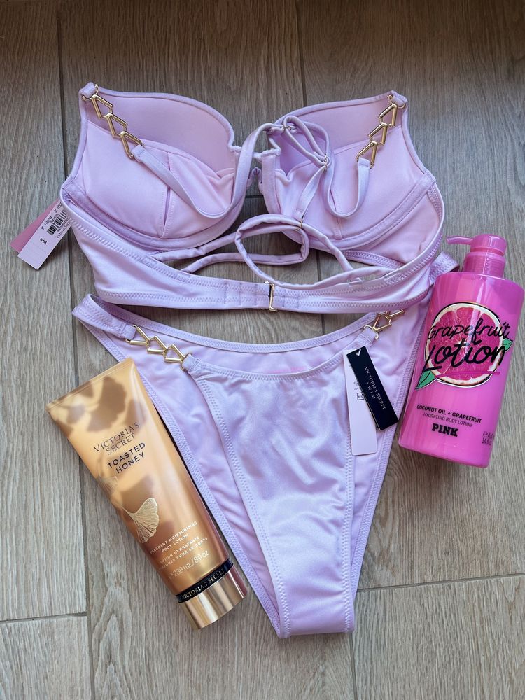 Розовый купальник из новой коллекции Victoria’s Secret размер 34b +S