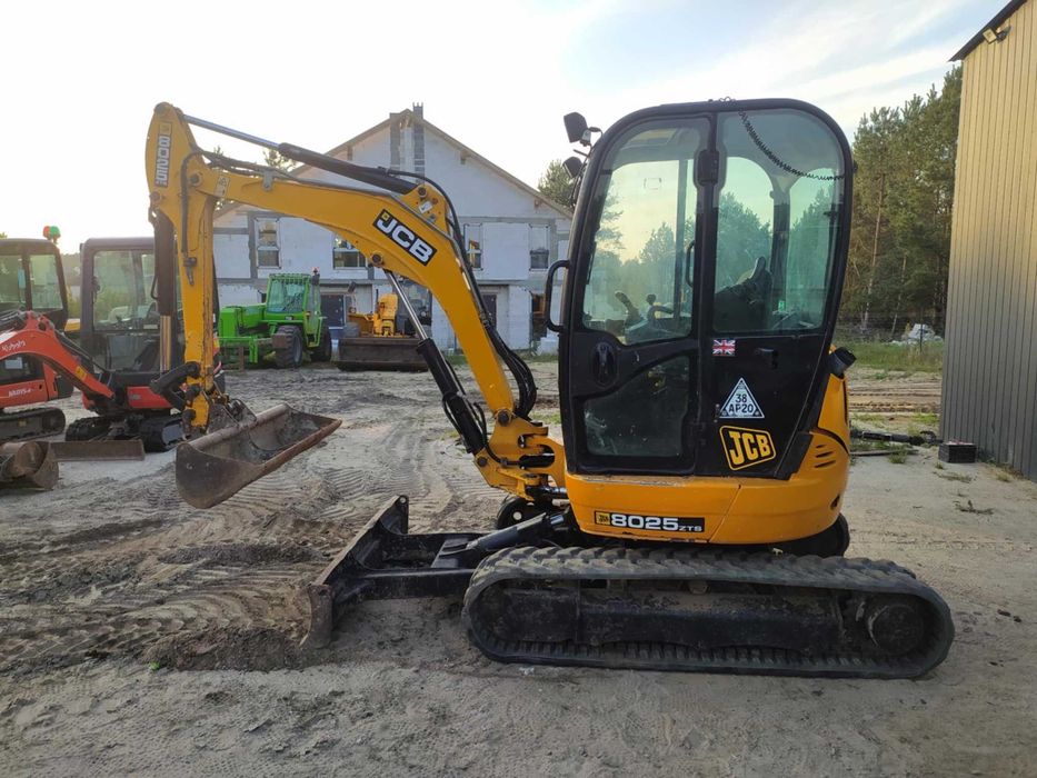 minikoparka JCB 8025 ZTS  2016r 2,8t Sprowadzona CAT Kubota Volvo