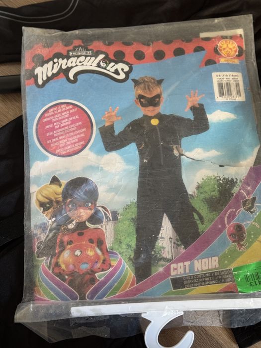 Strój czarnego kota Miraculum + akcesoria