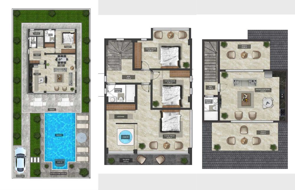 Willa 300 m² w Turcji z widokiem na morze
