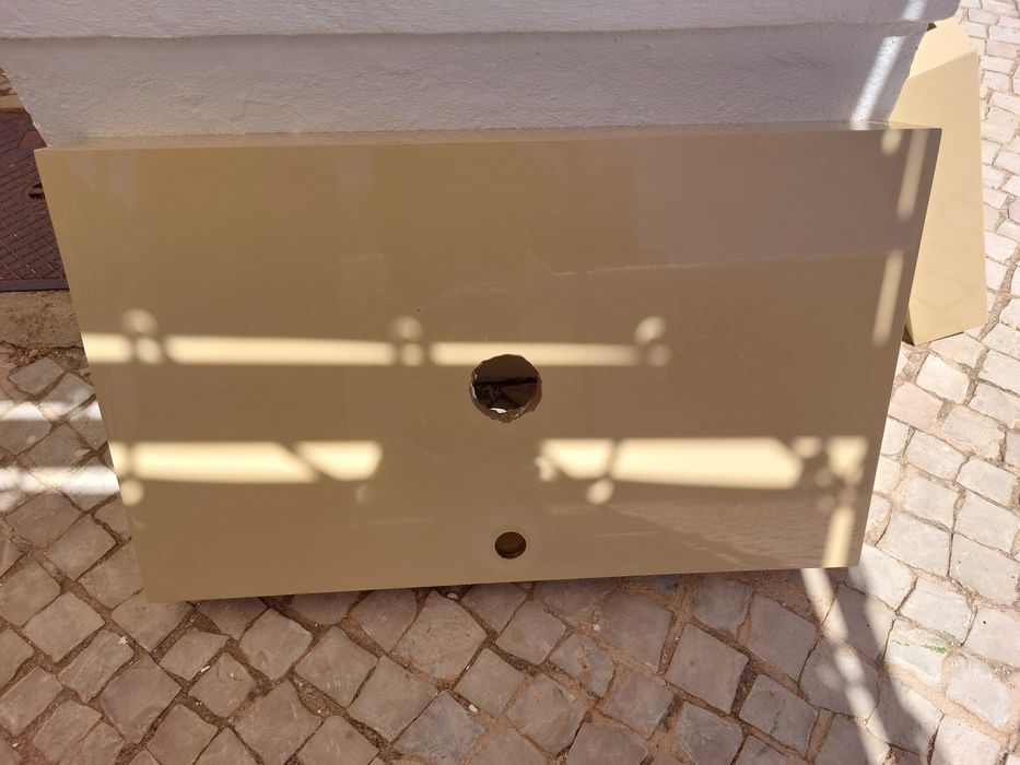 Móvel de casa de banho lacado brilho