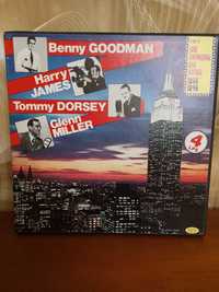 Plyty winylowe 4 Box The Swinging Big Bands Goodman, Miller, Dorsey...