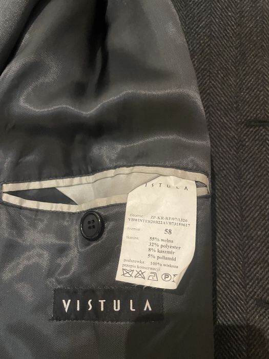 Piekny elegancki plaszcz meski Vistula r. XXL (58))