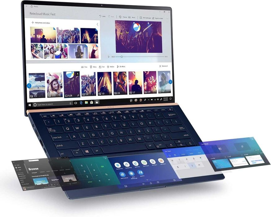 ASUS ZenBook 14 FHD i7-10510U MX250 ScreenPad 16/512GB 1.26кг метал