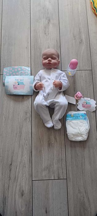 Lalka jak żywa Reborn noworodek dziewczynka + AKCESORIA