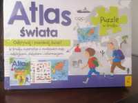 Nowa Gra edukacyjna gry dla dzieci zabawka Atlas Świata Wilga