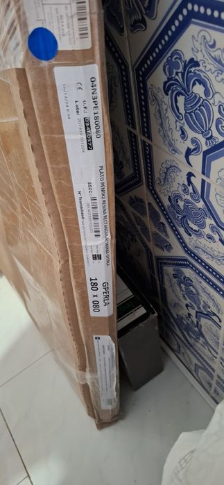 Base duche cinza 180x80