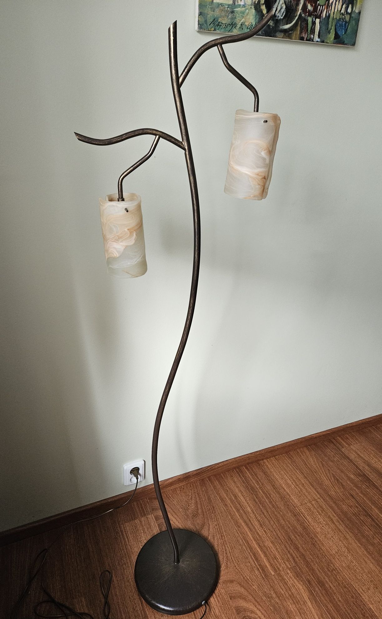 Zestaw 3 lamp: wolnostojąca i dwie lampki nocne