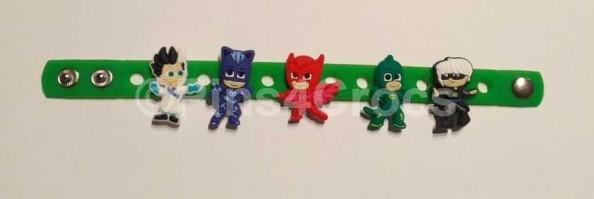 Pins dos PJ Masks para calçado tipo crocs ou pulseiras