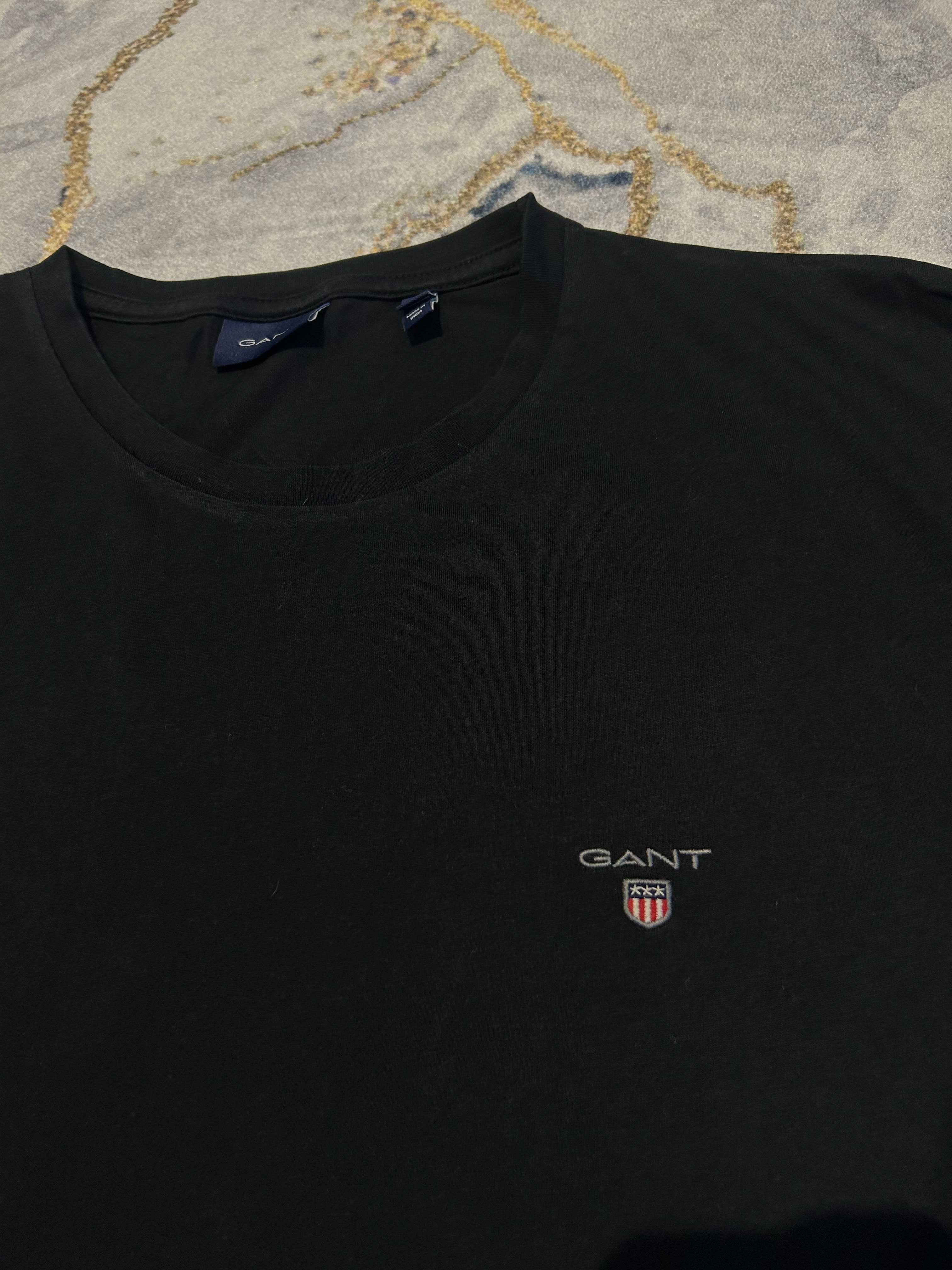 GANT _ Czarna basic koszulka XL