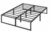 Łóżko podwójne metalowe Zinus 135x190 czarny