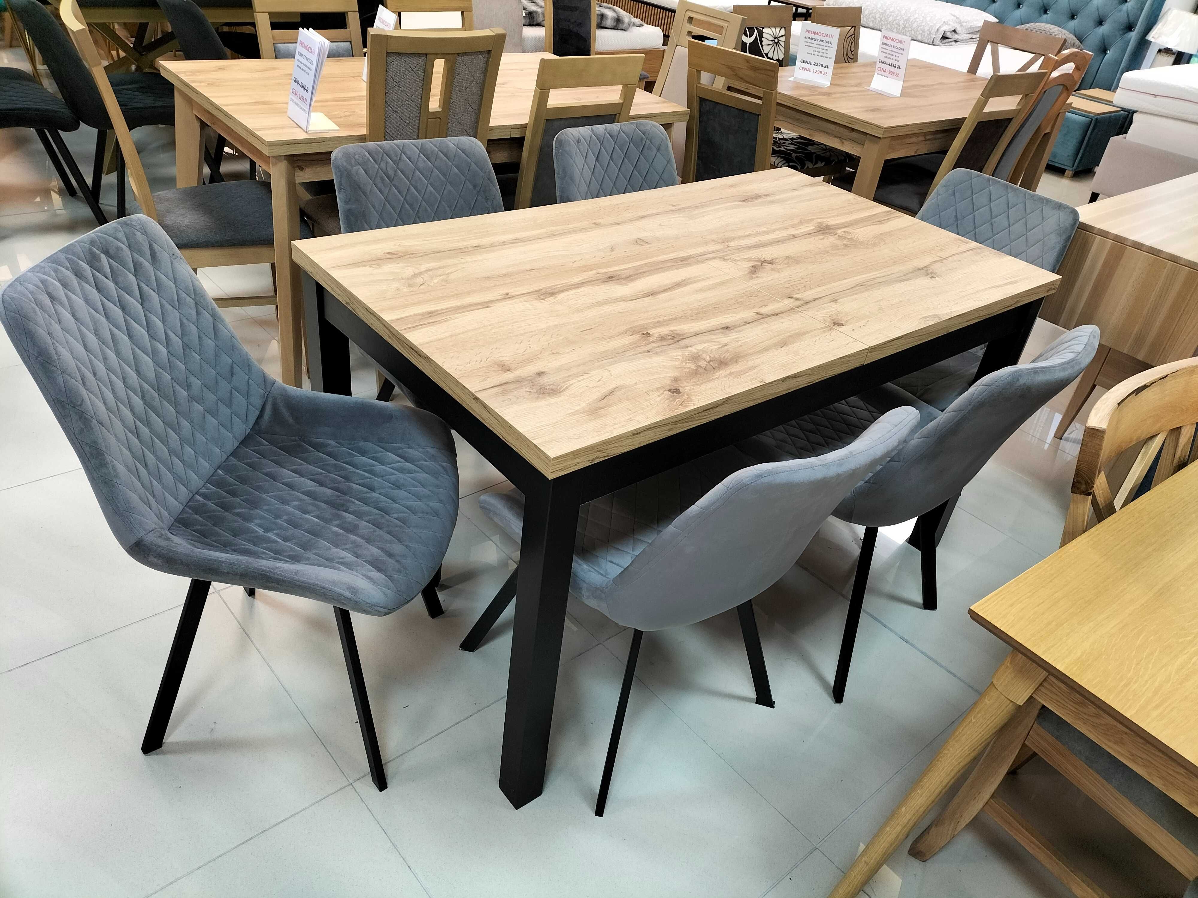 (57) Stół loft rozkładany + 6 krzeseł, wyprzedaż 1599 zł