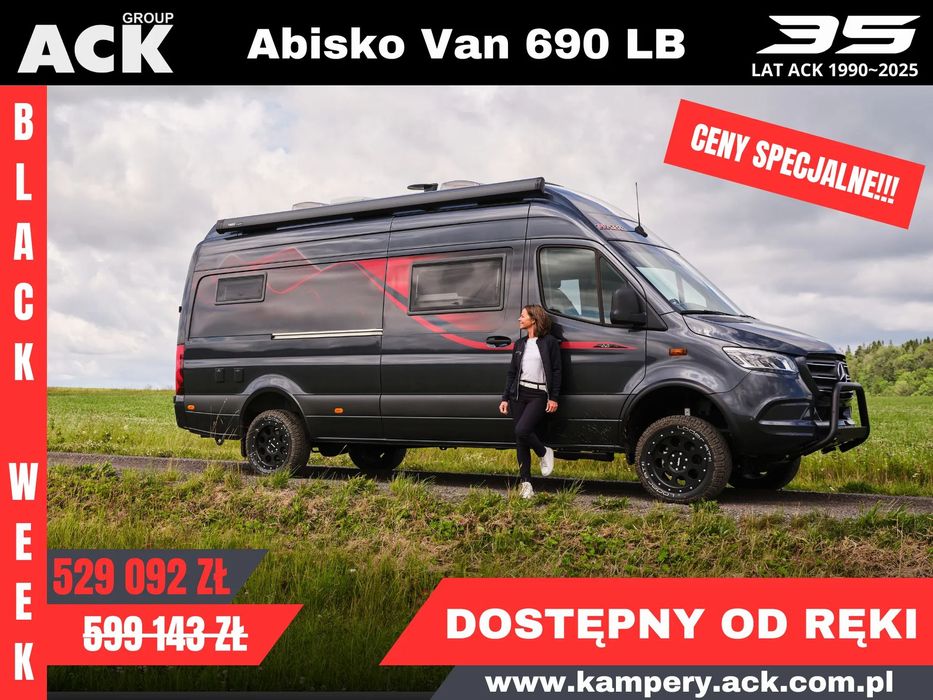 KABE Abisko Van 690 LB  MERCEDES BENZ Kempingowy Kabe Abisko Van 690 LB Kamper