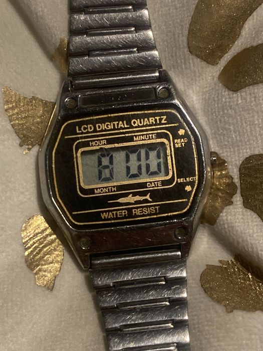 Sprawny zegarek LCD elektroniczny PRL