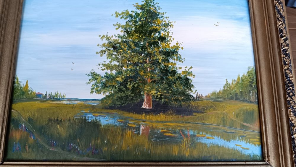 Quadro original com paisagem