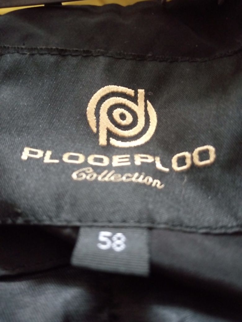 Зимова чоловіча куртка Plooeploo Collection з капюшоном, чорна 58 р.