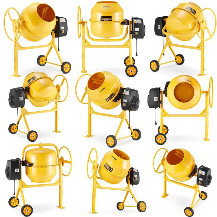 Betoniarka wolnospadowa mieszalnik HIGHER PROFESSIONAL 200L 230V 1500W