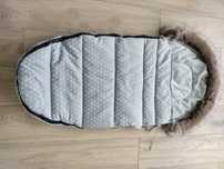 Śpiworek EDISA 115 cm do wózka, sanek +mufka,