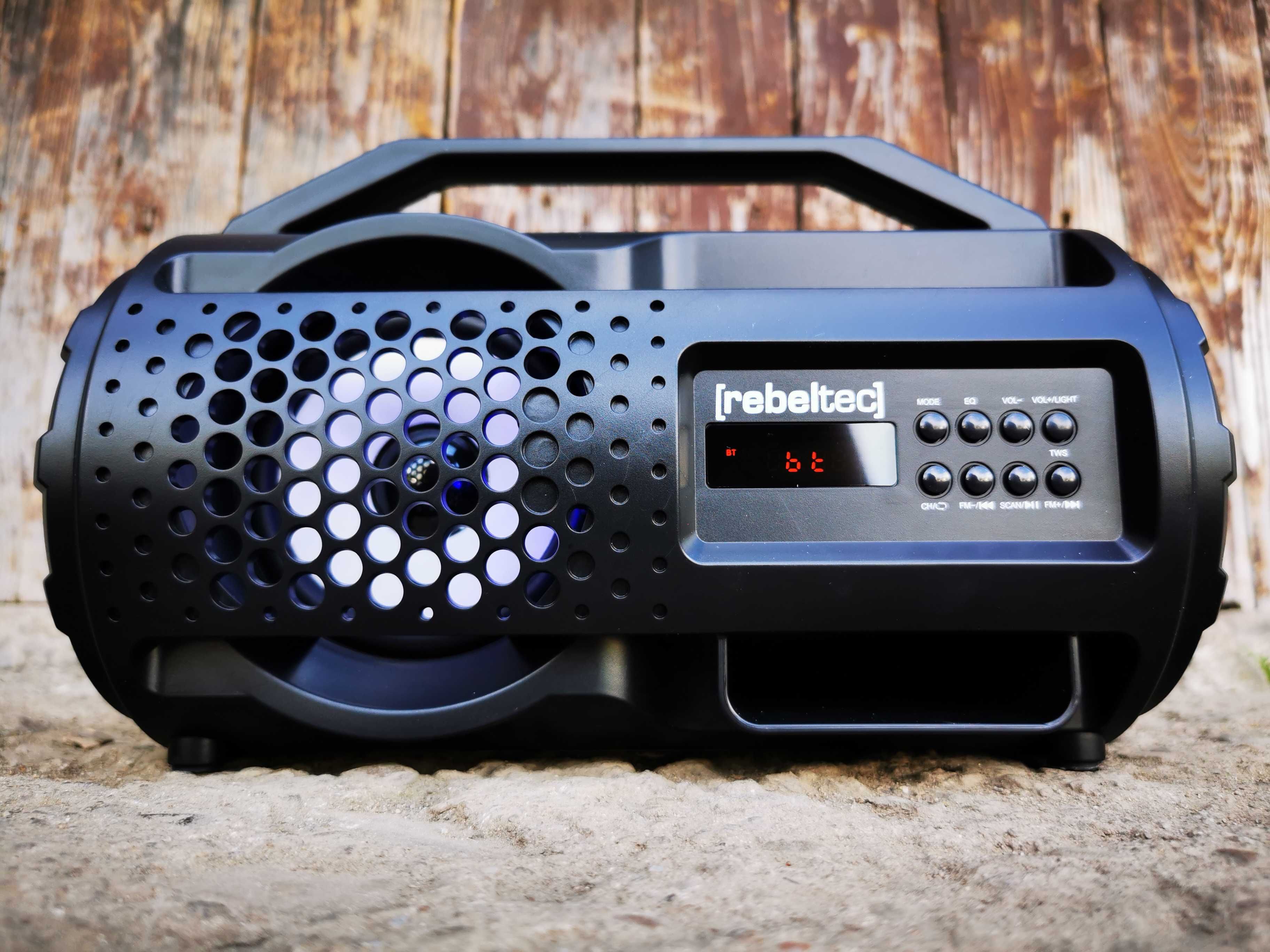 BOOMBOX Głośnik BLUETOOTH Radioodtwarzacz MP3 USB Subwoofer Budowlane