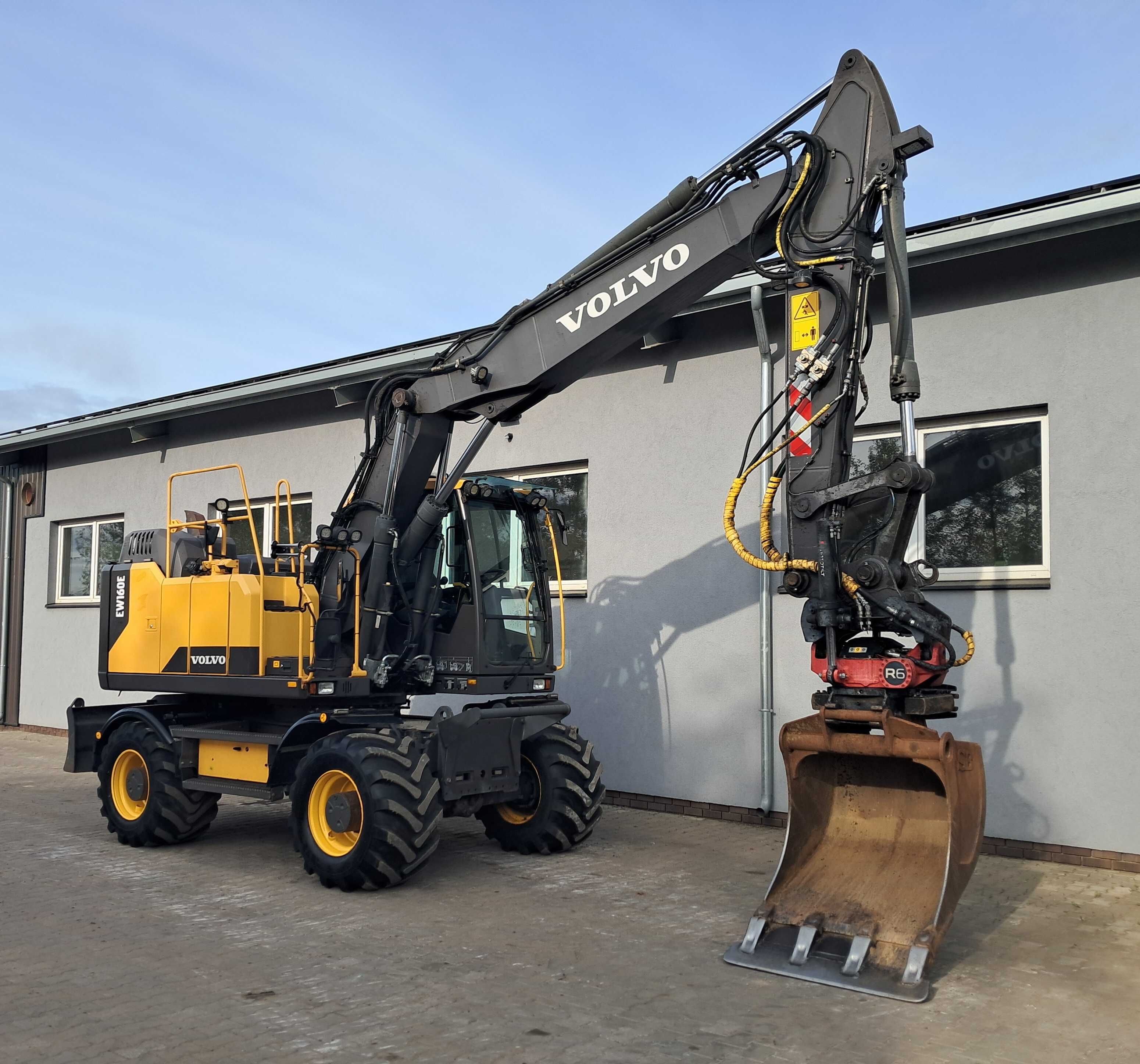 VOLVO EW 160 E ROTOTILT R6 Szczypce Indexator 2016r Oryginał GPS 3D
