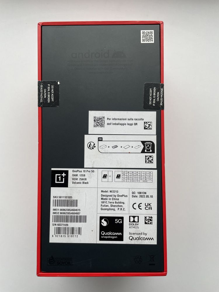 OnePlus 10 Pro 12/256GB Volcanic Black Global