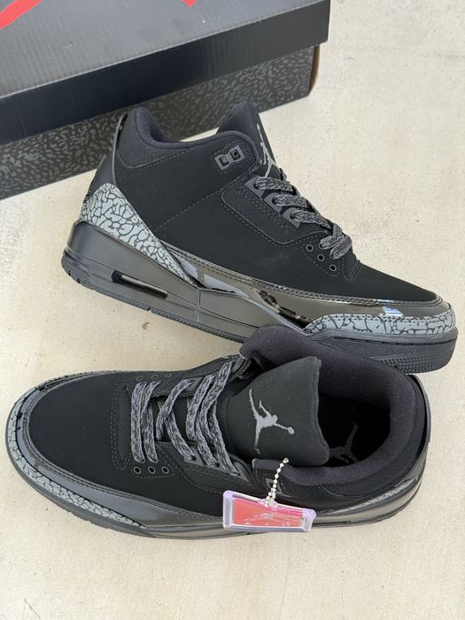 Кросівки Nike Air Jordan Retro 3 Black Cat (41-45)