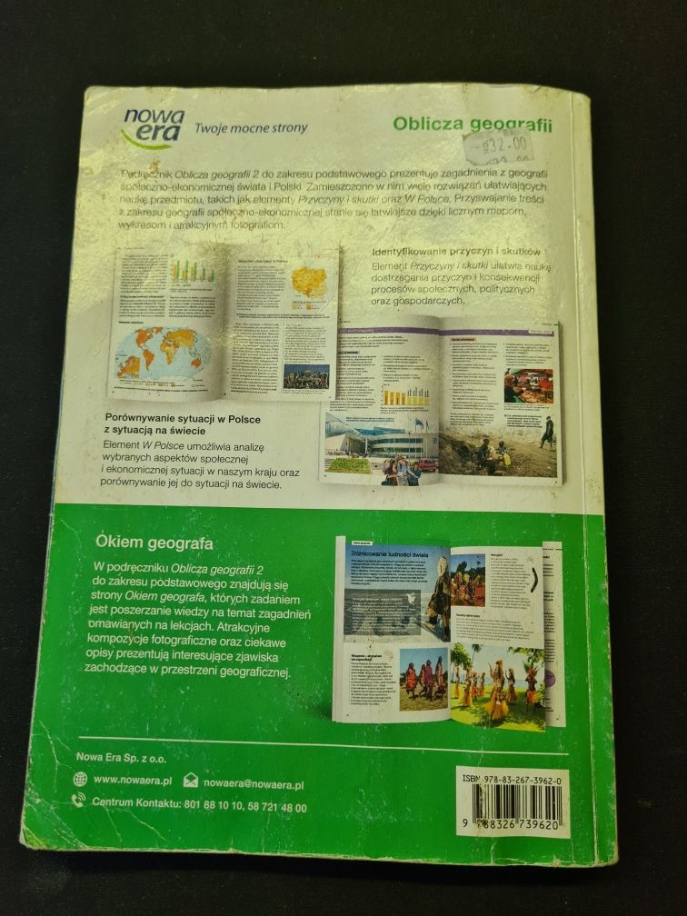 Podręcznik do Geografii "Oblicza Geografii 2" KL2 Liceum/Technikum