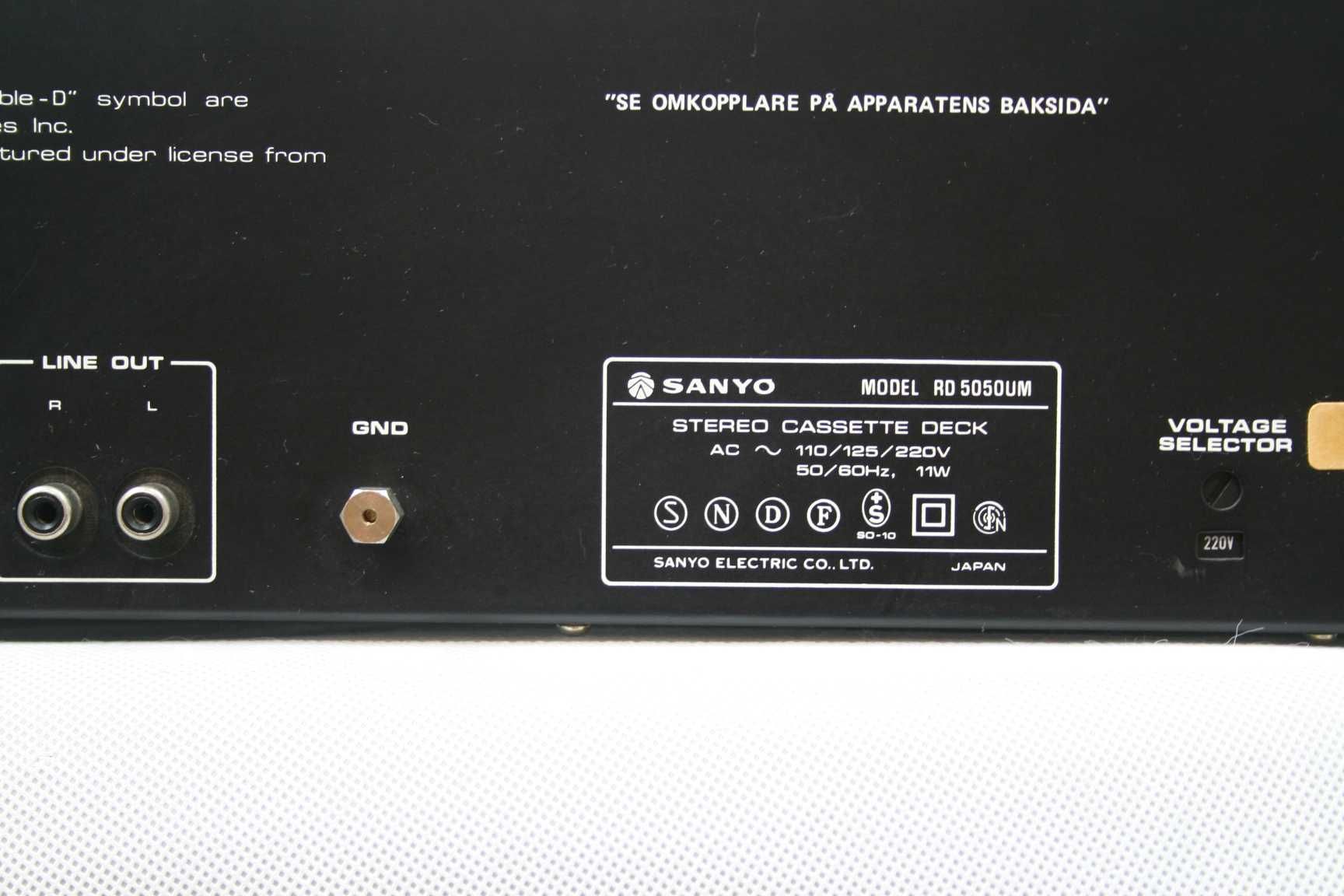 Deck SANYO RD-5050UM |2 Head|