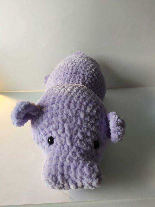 Hipopotam pluszak handmade