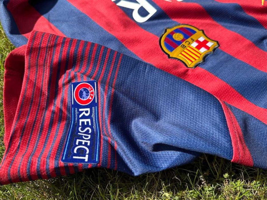 Koszulka piłkarska FC Barcelona 2013/14 domowa Neymar JR 11 UCL, L