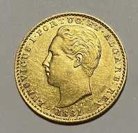 Moeda ouro 2000 Reis 1881 D. LUIS I