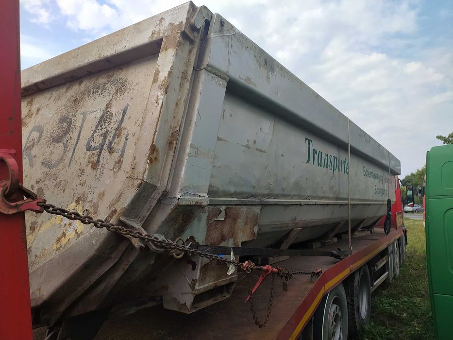 Mulda stalowa z naczepy wywrotki Schmitz Meierling 29 m3