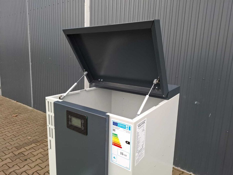 Piec na pellet kocioł typu Slim 15 kW z rotacyjnym palnikiem Kipi eco5