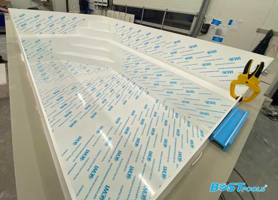 Polipropylenowy basen Mallorca 14x3.8x1.5m bezpośrednio od producenta